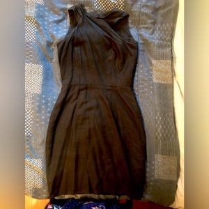 Linen black dress size small . Fitted